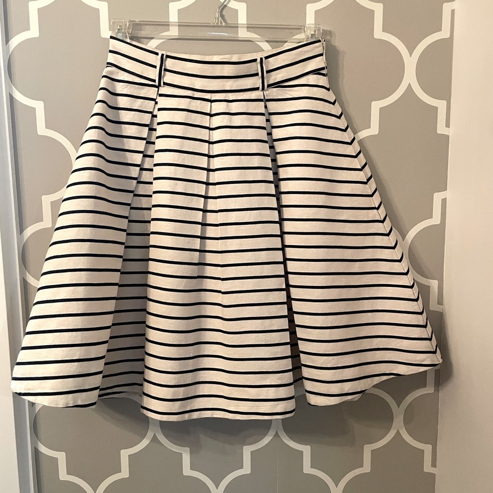 Pleated Striped Kate Spade Skirt